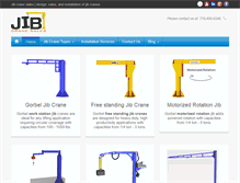 Tablet Screenshot of jibcranesales.com